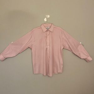 Brooks Brother pink and white lined vest.